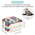 thumbnail image 5 of Peace Sign Travel Portable Square Jewelry Box Organizer: Ideal Solution for Rings, Earrings, Necklaces, Bracelets, and More! Gift for Girls and Women., 5 of 6