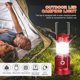 thumbnail image 1 of Lámpara de camping LED Energía solar 350lm Luces de tienda para caminatas al aire libre (LED rojo) Ehuebsd Para estrenar, 1 of 8