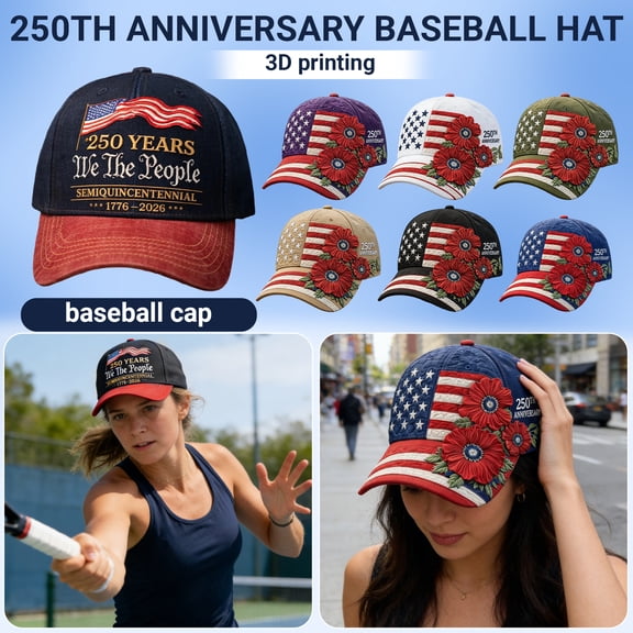Celebrating American Years Hat Us 250th Anniversary Women's Patriotic Trucker Cap with Mesh Back and Adjustable Strap Army Green