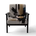 thumbnail image 4 of Designart "Blue Minimalist Expression III" Chaise d'Appoint Moderne Rembourrée - Fauteuil Moderne pour Chambre, 4 of 7