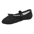 thumbnail image 4 of 2xBallet Zapatos de Baile Zapatos de Punta Pisos Zapatilla de Baile Suela Dividida Negro 35 2 piezas, 4 of 10