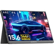 Arzopa 15.6'' 144Hz Portable Gaming Monitor, 1080P FHD USBC HDMI, External Second Screen for Laptop, PS5