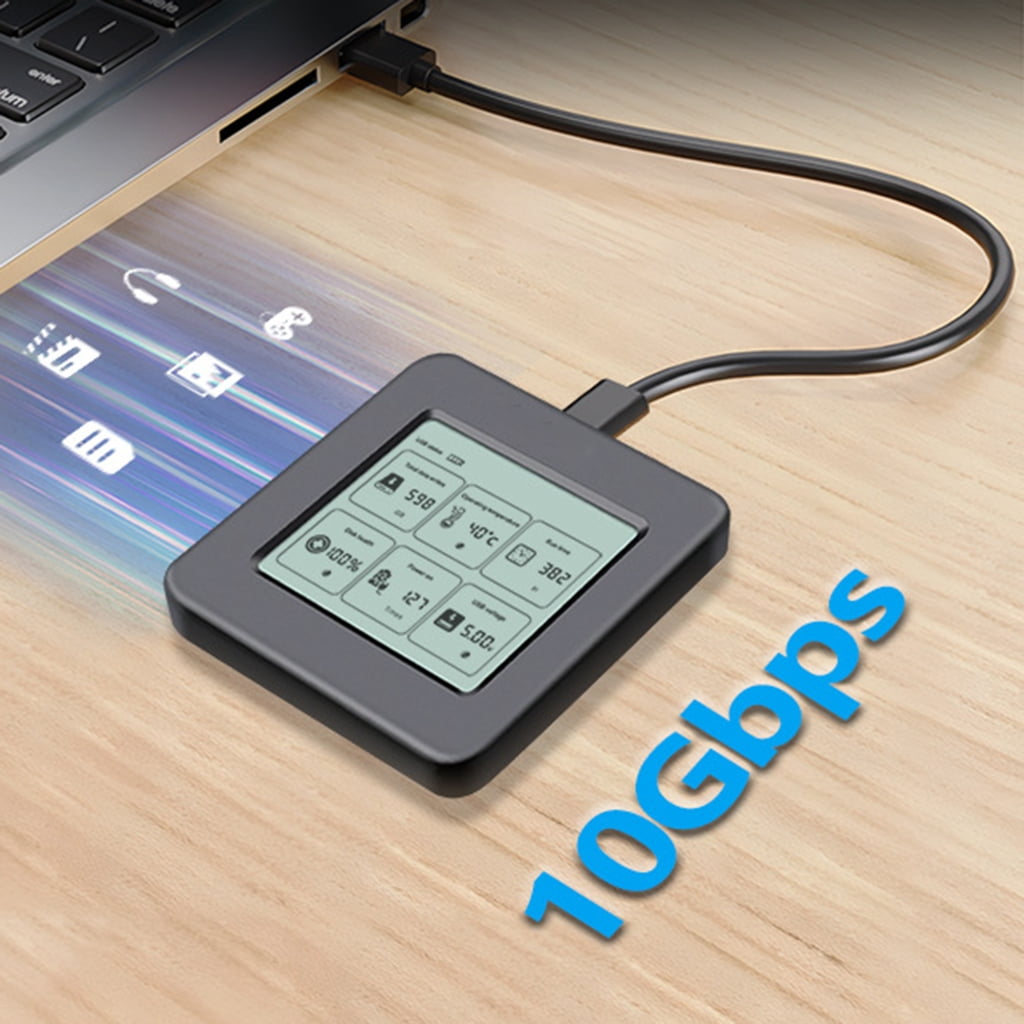 AOOOWER M.2 NVMe 2242 Solid Disk Enclosure Digital Display Stable Secure Data Backups