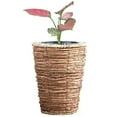 thumbnail image 6 of Wicker Banana Rope Tall Floor Planter with Metal Pot, Large, 6 of 6