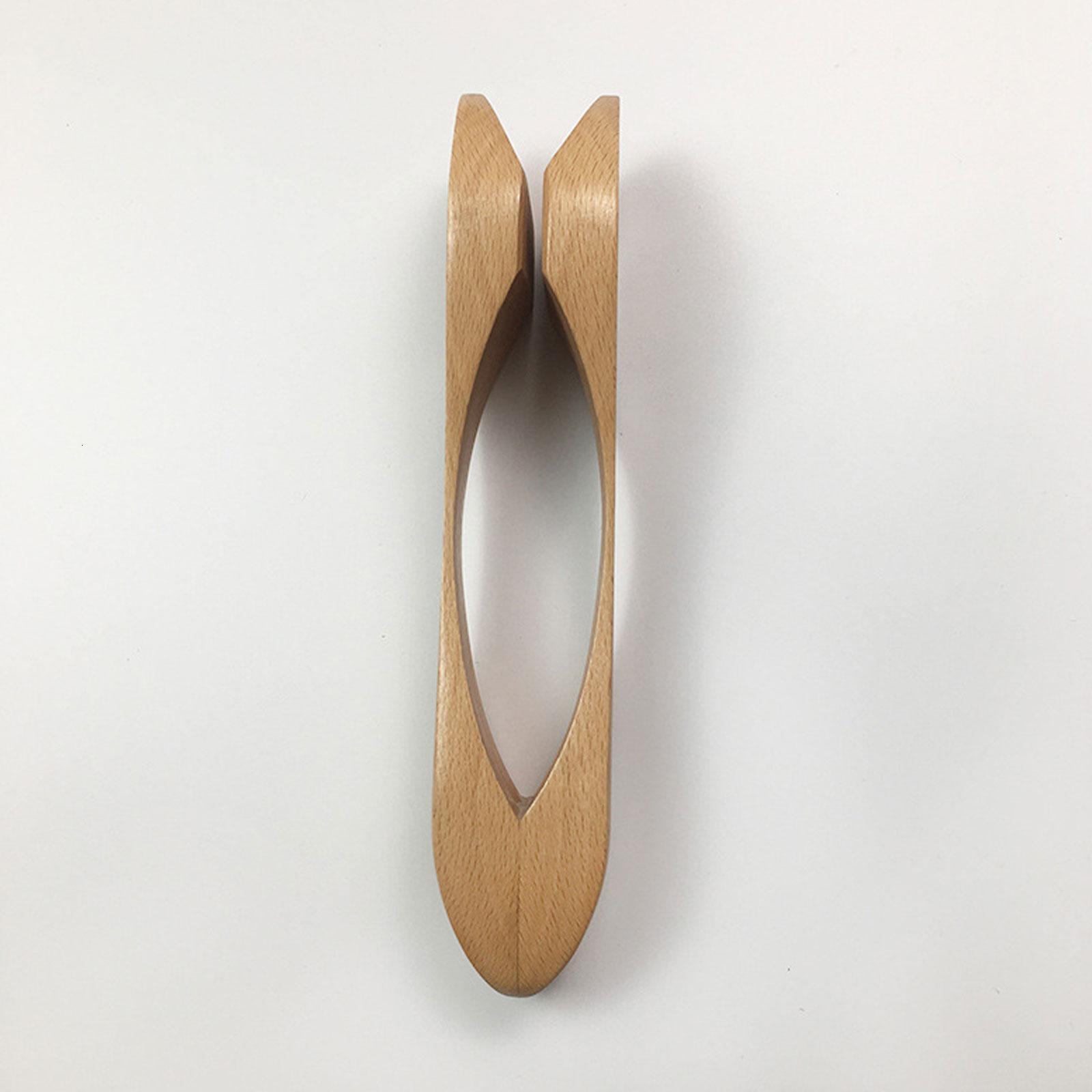 2 Pieces Wooden Musical Spoons Folk Percussion Instrument Natural Wood Musical