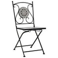thumbnail image 2 of Charmma Mosaic Bistro Chairs 2 pcs Gray, 2 of 11