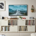thumbnail image 6 of LELELINKY Large Record Player Stand with Storage for 450 LPs, Vinyl Record Storage Cabinet, Wood Fluted Media Cabinet in Antique White, 6 of 10
