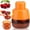 Orange, variant on Borikise Cherry Pitter Tool Pit Remover, 7 In 1 Fruit Stoner Tool, Portable Handheld Corer For Baking, Cooking And Jam Prep