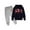 Black, variant on GobdXE Girls 2 Piece Outfit Brooklyn New York Arc Letter Print Hoodie Jogger Pants Warm Fall Winter Sweatsuit Tracksuit 5-6 Years,Navy