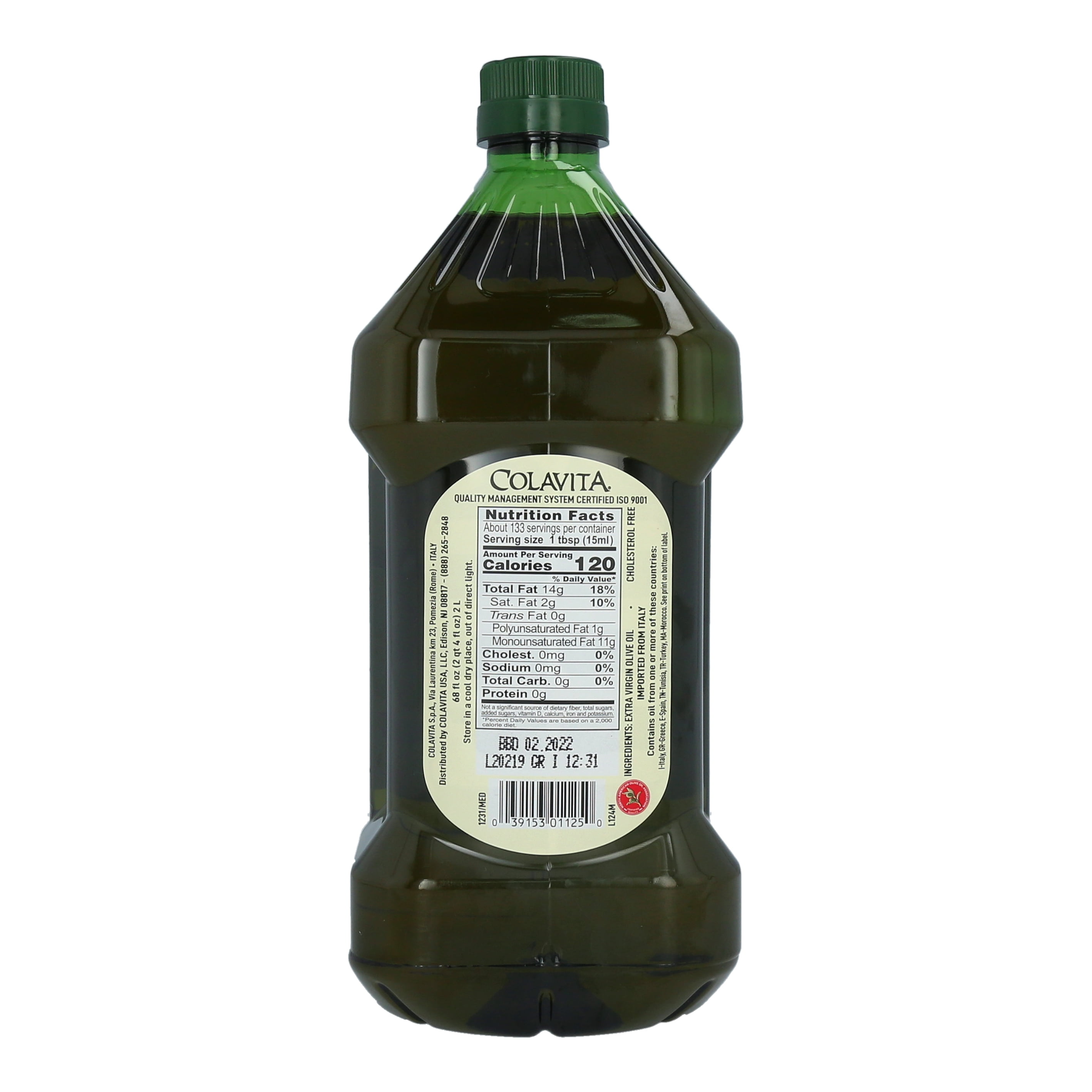 Mediterranean Extra Virgin Olive GGA1 Oil, 68 Oz Plastic Jug - Cold Pressed Italian Import by Colavita