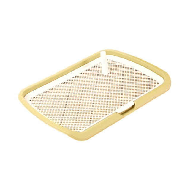 Guardoinrt Plateau de Pot pour Chien Bac de Pot Robuste Dressage aux Toilettes pour Chiens Chiot Vert Jaune 66x50x5.2cm