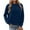 Blue(Womens Tops), variant on Womens Soft Front Pocket Sweatshirts,Casual Pullover Baggy Fit Comfortable Warm Tops,Dark Gray,Size L