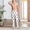 thumbnail image 4 of Salouo Funny Chicken Print Pajama Pants for Men, Lounge Pants Elastic Waistband Casual Men's sleepwear Loungewear Sleep Pajama Pant -Large, 4 of 7
