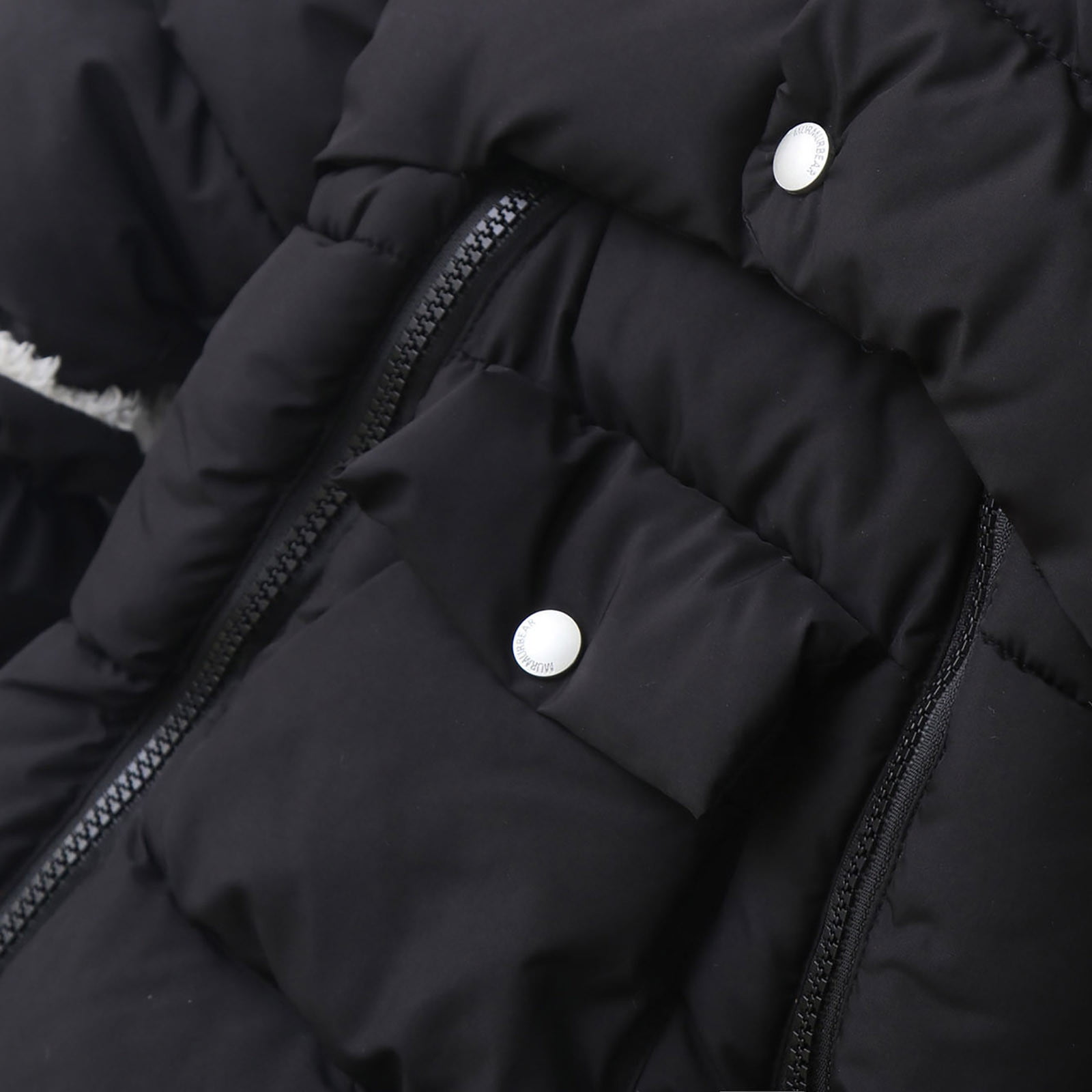 Winter Warm Bodysuit Solid Cute Bear Hooded Puffer Romper Boys Girls Snowsuit One Piece Jumpsuit