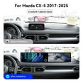 thumbnail image 3 of SNATEEN Dual 12.3 inch Carplay Screen/Radio/Multimedia Player for Mazda CX-5 2017-2025 Universal Car Navigation/GPS Upgrade Headunit Android Display 1080P Touch Screen Replace System, 3 of 16