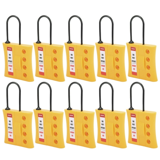 Cerradura de seguridad Jadeshay antideslizante con etiqueta de Bloqueo 10 piezas 3 mm
