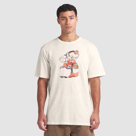 Men's Fanatics Cream Cleveland Browns Slub T-Shirt