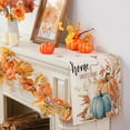 thumbnail image 3 of Fall Table Runner, Watercolor Pumpkin Fall Runner for Table Seasonal Autumn Thanksgiving Holiday Decor for Indoor Outdoor Dining Table Decorations 13x72 Inch, 3 of 6