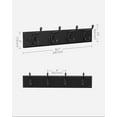 thumbnail image 6 of Wall-Mounted Coat Rack, Hook Rack, 4 Dual Metal Hooks, for Coats, Bags, Keys, in the Entryway, Bedroom, Living Room, White ULHR23WT, 6 of 14
