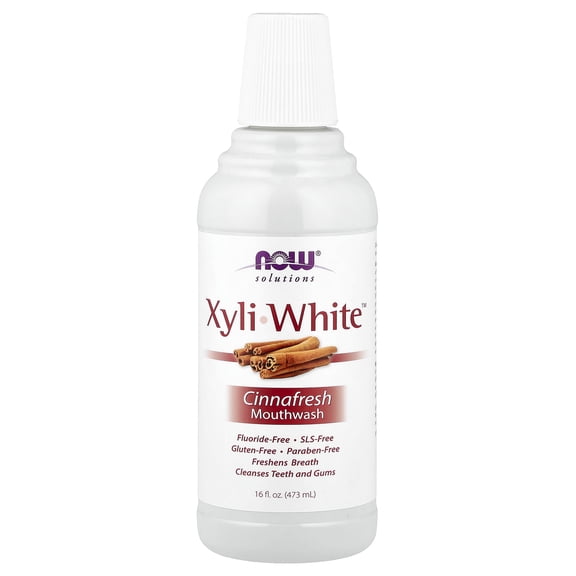 NOW Foods Solutions, XyliWhiteâ„¢ Mouthwash, Cinnafresh, 16 fl oz (473 ml)