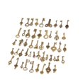 thumbnail image 3 of Colgantes antiguos de bronce con forma de llave, hechos a mano, accesorios para ropa (50 unidades), 3 of 14