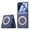 Blue(Privacy Film), variant on ELEHOLD Shockproof Rugged Ring Stand Hinge Protection Frosted Magnetic Case Built-in Screen Protector For Motorola Razr 2026/2025/2024,Purple(Privacy Film)