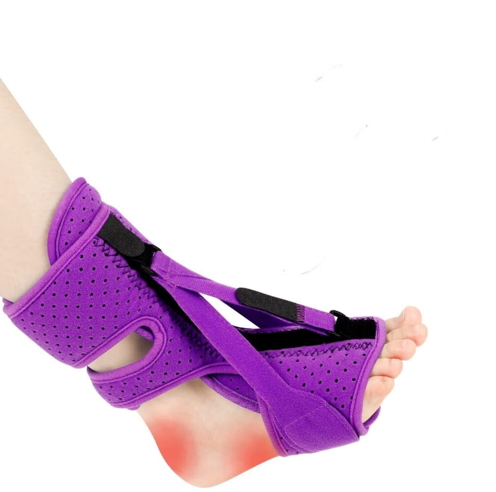 1 Pack Plantar Fasciitis Night Splint 3 Adjustable Straps Relief Brace for Achilles Tendonitis