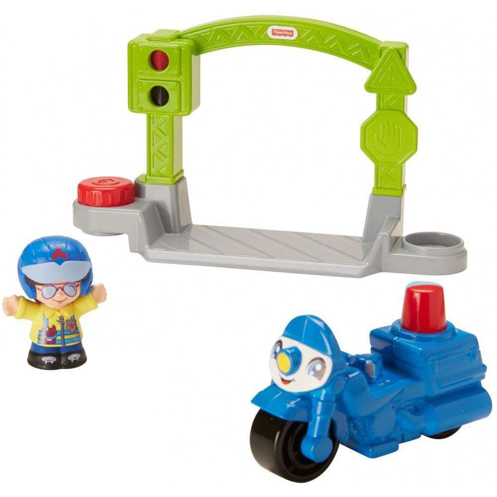 Fisher Price Little People Police Policewoman Stop & Go Part Motorcycle Cycle