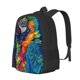 thumbnail image 1 of Fotbe Vibrant Rainbow Parrot Fantasy Mochila para Hombre y Mujer - Tela Oxford 600D Resistente - Mochila Impermeable de Gran Capacidad para Escuela, Viajes y Senderismo, 1 of 6