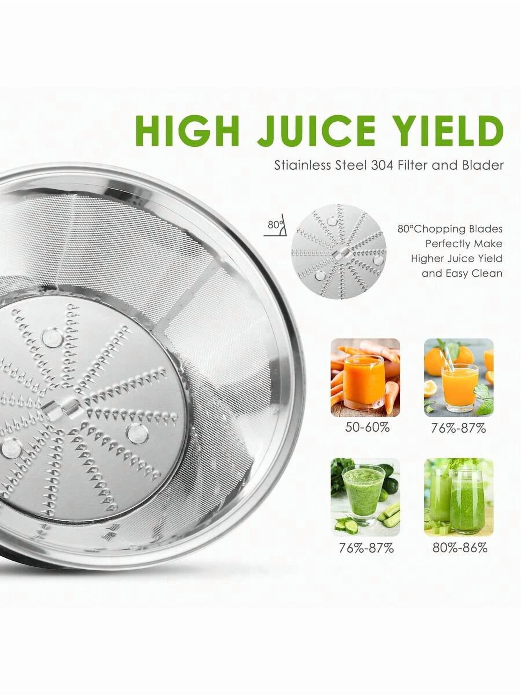 Juicer Machines,3 Speed Control,Juicer Whole Fruit And Vegetables, Centrifugal Juicer Extractor Max Power 400W,Cleaning Brush And Juicing Recipe Included