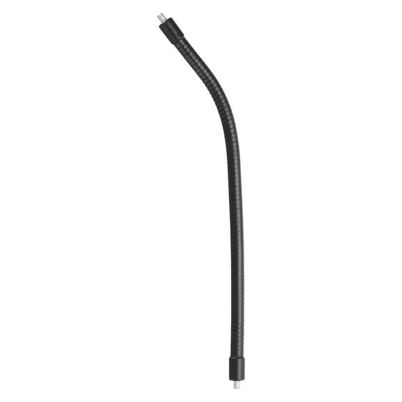 Uxcell 12" Gooseneck, 1/4"-20 Male to Male Thread Flexible Tube Extension, Black