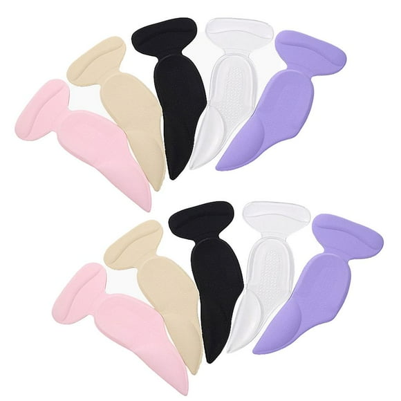 Yuarrent 5 pares de forro de agarre para el talón, almohadilla de tacón alto reutilizable, cojín de tacón alto multiusos, plantilla autoadhesiva para Suministros de limpieza para el hogar Yuarrent HA015323-00