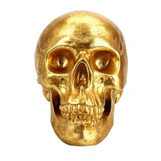 Vintage RARE EverLast Skull Coin Bank Windup Skeleton Bone Head Halloween  Works!