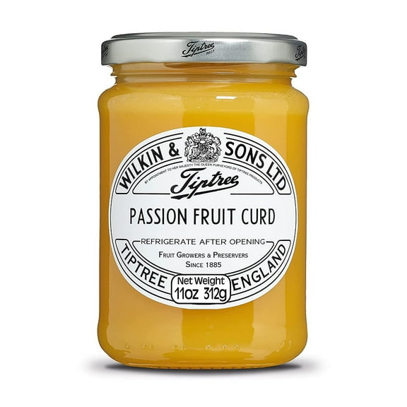 Tiptree Passion Fruit Curd 312g Jars (Pack of 6)