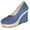Blue, variant on Lenago Summer Sandals for Women Slip-On Flatform Shoes Soft Suede Comfortable Fit Boho Chic Perfect with Casual Dressy Summer Vacation Beach Fashion