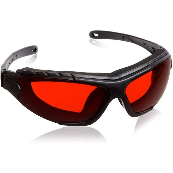 SafetyBlue Sleep Savior Deluxe Red Lens Night Glasses - Blue & Green Light Blocking Glasses for Better Sleep/Increase/Eliminate Eye Strain/