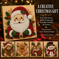 thumbnail image 2 of DIY Christmas Pearl Diamond Painting Art Kit, 5 Classic Character Designs with Santa, Teddy Bear, Gingerbread Man, Reindeer and Snowman for Nostalgic Holiday Decor, 2 of 5