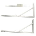 thumbnail image 4 of PENIKOKO 2Pcs Shelf Brackets for Wall for Indoor Use Easy to Install Multipurpose Application Silver, 4 of 7