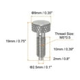 thumbnail image 2 of Spring Plunger with Knurled Handle M5*0.8 Pin Dia.2.5mm Stainless Steel Non-Locking, 2 of 5