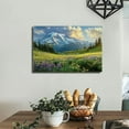 thumbnail image 6 of Shadudu Large Mountain Landscape Wall Art Beautiful Mount at Sunrise Scenery Picture Canvas Print National Park Painting for Modern Home Living Room Decor Ready to Hang 36x24in, 6 of 7