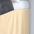 thumbnail image 2 of Dorm Room Bed Skirt - College Dual Tone Dorm Bed Skirt - Two Tone Dorm Bedskirts - College Long Dorm Room Bed Skirt - Brushed Microfiber Two Tone Bedskirts - Twin-XL - 40" Drop, Ivory, 2 of 2