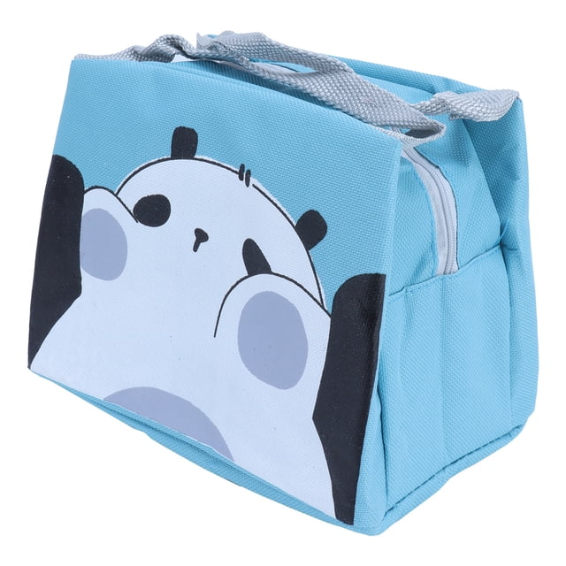 Bolsa de almuerzo de dibujos animados portátil picnic caja de comida bolsa de almacenamiento para el hogar oficina al aire libre picnicPanda
