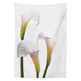 thumbnail image 3 of Ambesonne Flower Tablecloth Rectangular Table Cover, Calla Lilies Romantic, 60"x90", Green White Yellow, 3 of 4