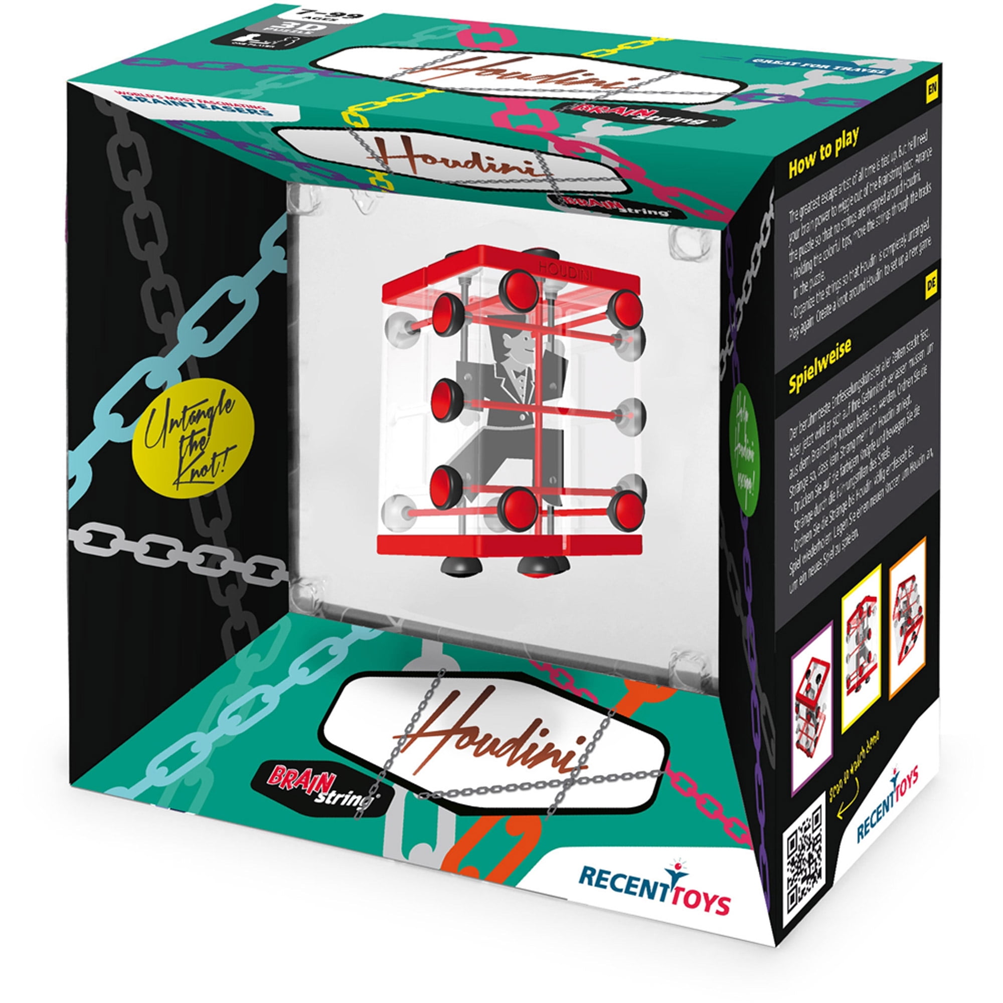 Brainstring Houdini "Untangle the Knot" Puzzle Toy