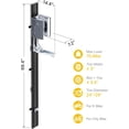 thumbnail image 4 of monTEK Automatic Lift Bike Rack for 24"-29" Bikes, Heavy Duty Vertical Bike Wall Mount Holds up to 71 lbs, Space-Saving Bike Storage Rack for Garage, Apartment & Shed, Fits Tires up to 3", 4 of 9