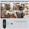 thumbnail image 4 of HOMCOM Fauteuil Inclinable Releveur de Massage pour Aînés Fauteuil Inclinable Gris, 4 of 10