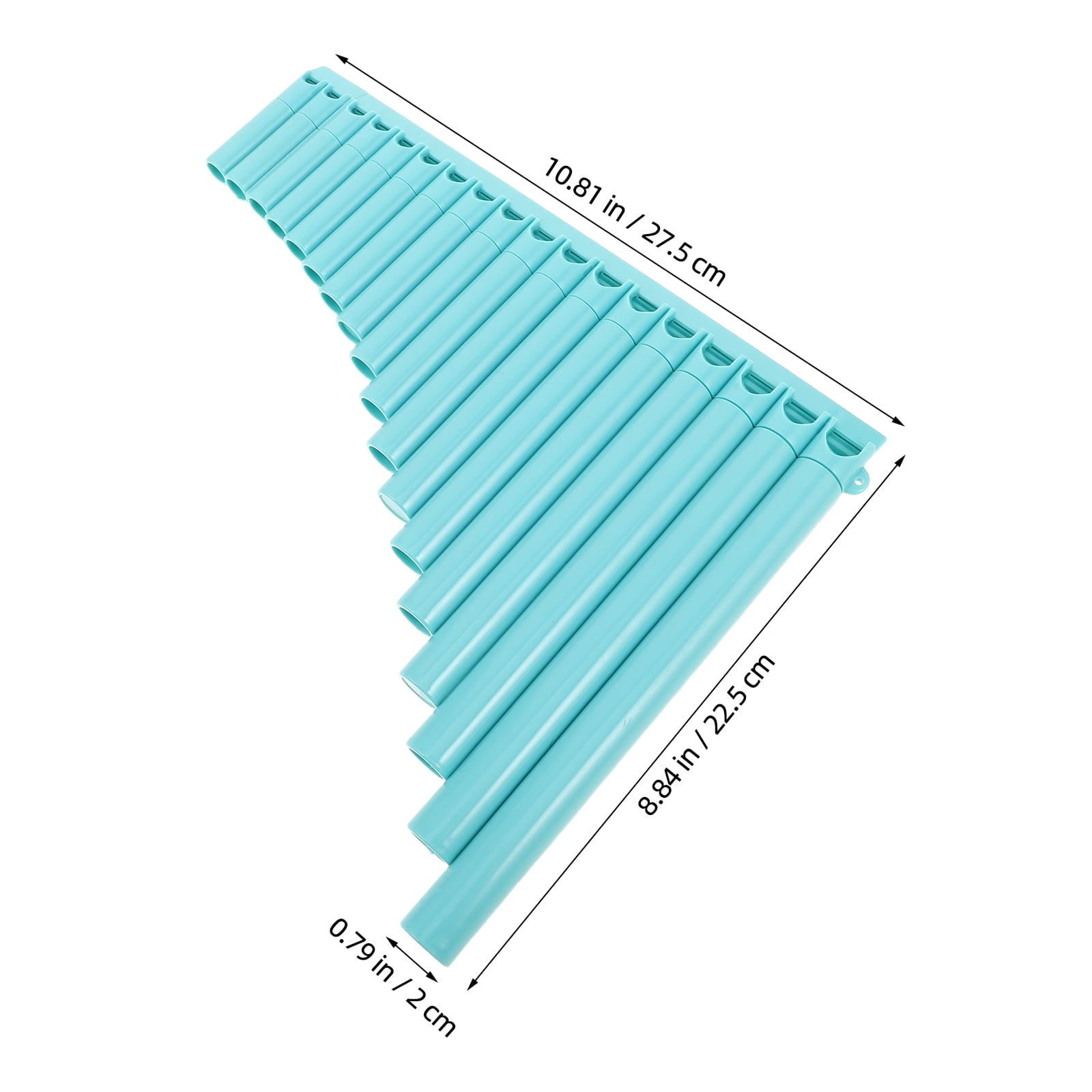 ELAYARD 18-Pipe Pan Flute Musical Instrument with Key Tune for Beginners, Kids, Adults - , Easy to Play