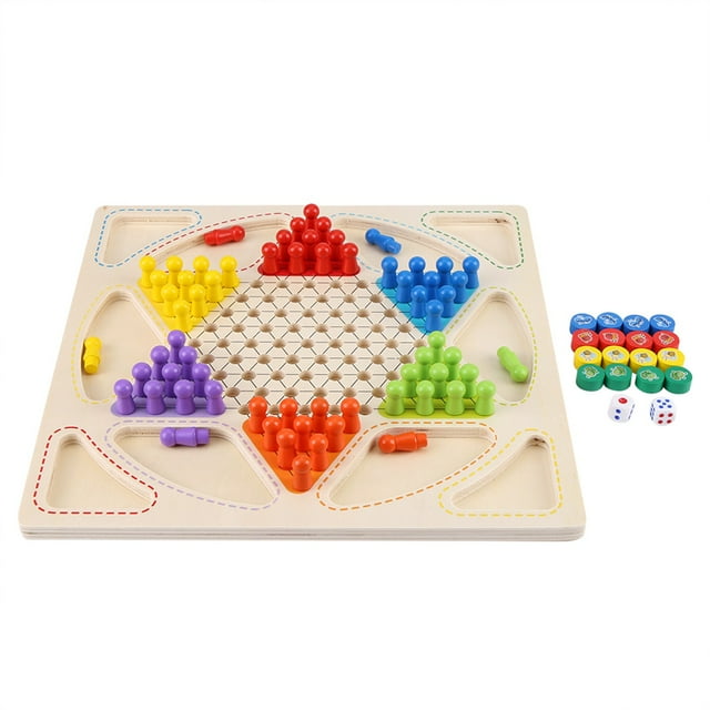 Échecs de Vol, Dames Chinoises, Jeu Éducatif Coloré pour Enfants et Adultes Jeu Familial
