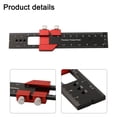 thumbnail image 6 of Woodworking Ruler Pocket Ruler Layout Tool Aluminum Alloy Ruler with Slide Stop 160mm, 6 of 9