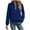 Blue, variant on Cyber*Monday Chaoheng Winter Coats for Women Women's Casual Zip Jacket,Shirt Collar Basic Long Sleeve Outerwear